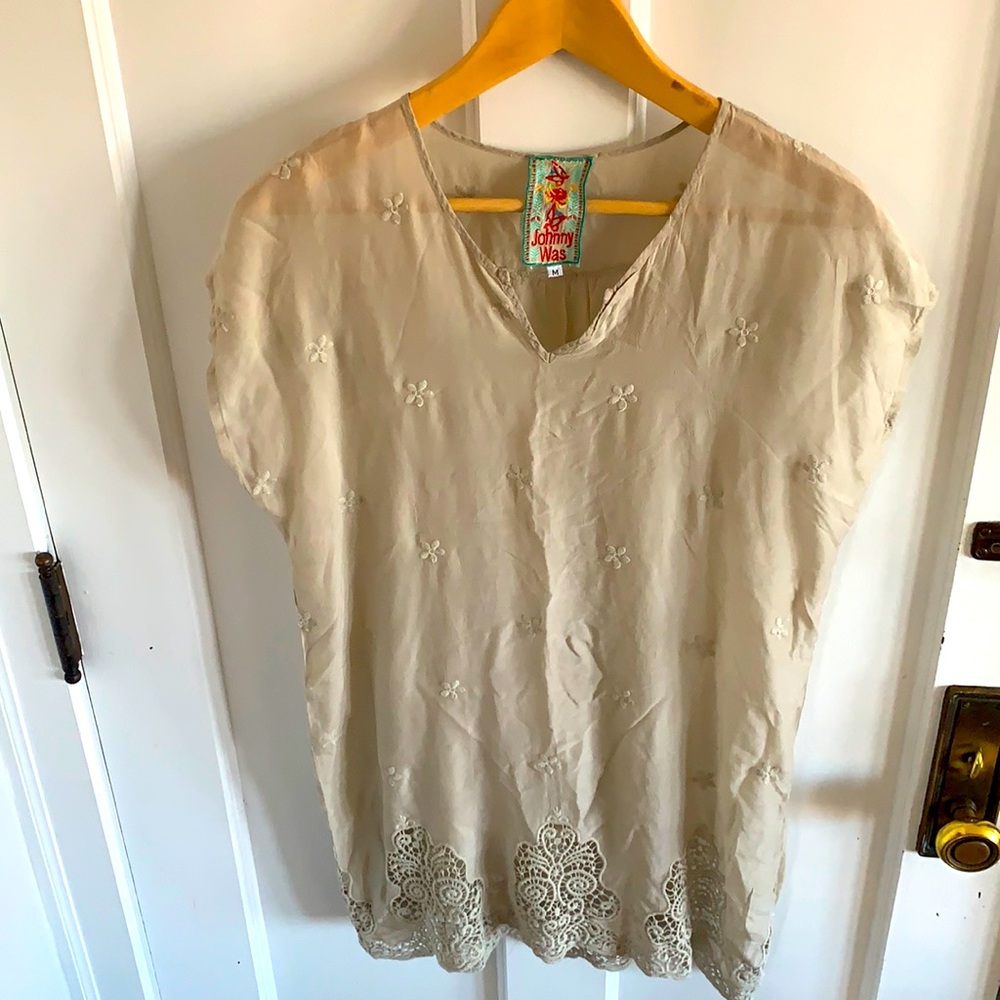 Johnny Was tunic shirt beach cover up